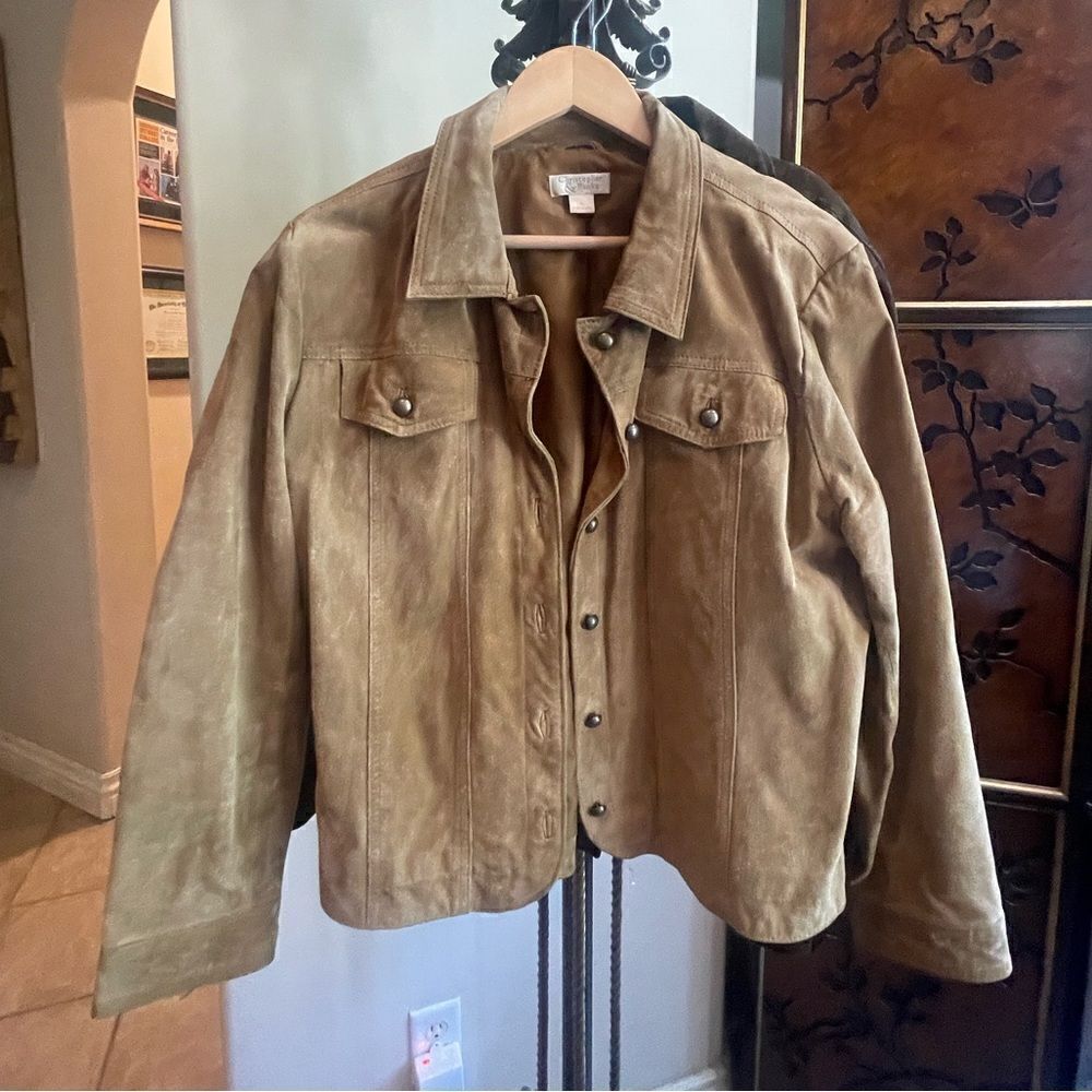 100% Leather Suede Jacket - Picture 9 of 11
